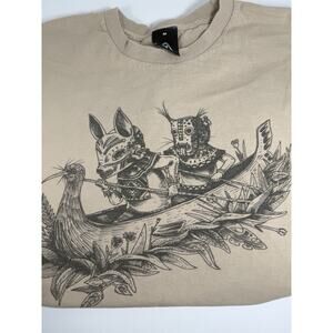 Upper Playground Tee KIWI SPIRIT by Saner Size W Medium Native Canoe Aboriginal
